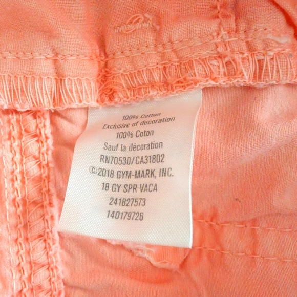 Gymboree Girls Cotton Coral Shorts Size 6 - Picture 8 of 9